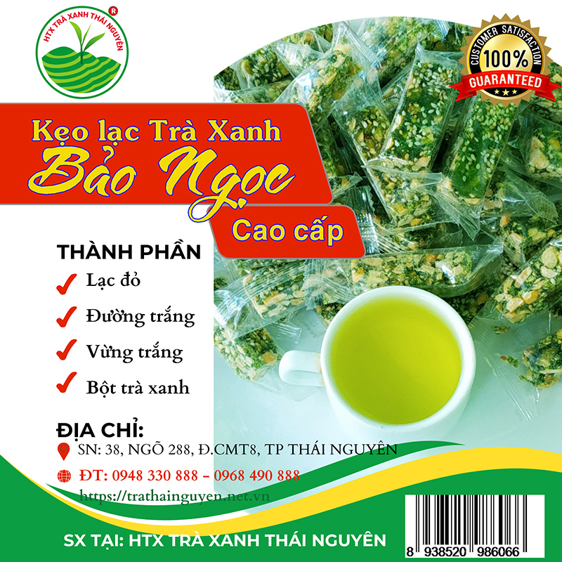Kẹo lạc Trà Xanh Bảo Ngọc - Thái Nguyên | 1kg